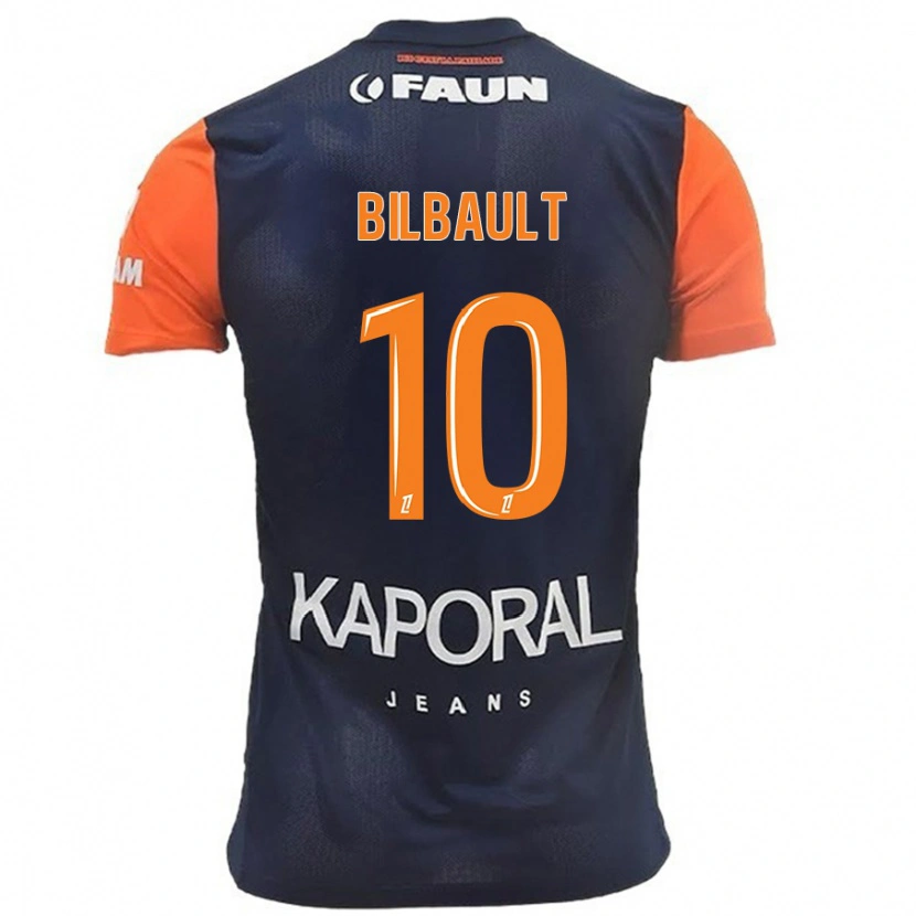 Danxen Heren Charlotte Bilbault #10 Marineblauw Oranje Thuisshirt Thuistenue 2024/25 T-Shirt