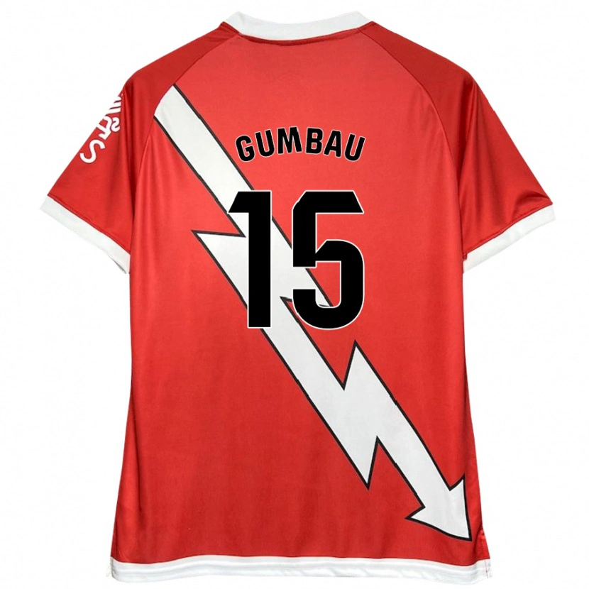 Danxen Heren Gerard Gumbau #15 Wit Rood Thuisshirt Thuistenue 2024/25 T-Shirt