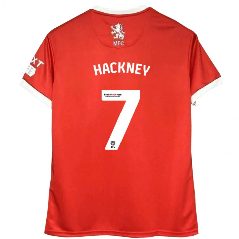 Danxen Heren Hayden Hackney #7 Rood Wit Thuisshirt Thuistenue 2024/25 T-Shirt