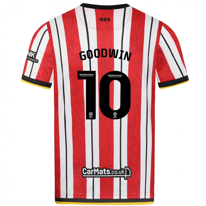 Danxen Heren Isobel Goodwin #10 Rood Witte Strepen Thuisshirt Thuistenue 2024/25 T-Shirt