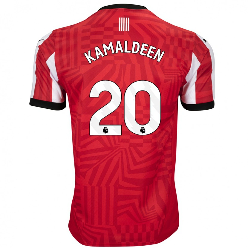 Danxen Heren Kamaldeen Sulemana #20 Rood Wit Thuisshirt Thuistenue 2024/25 T-Shirt