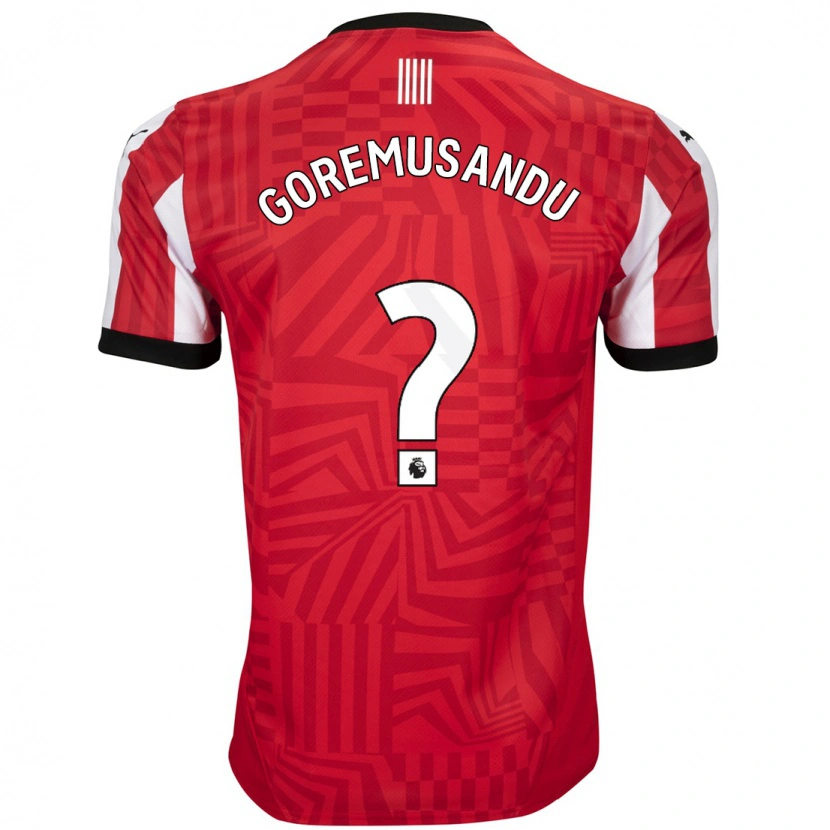 Danxen Heren Tino Goremusandu #0 Rood Wit Thuisshirt Thuistenue 2024/25 T-Shirt