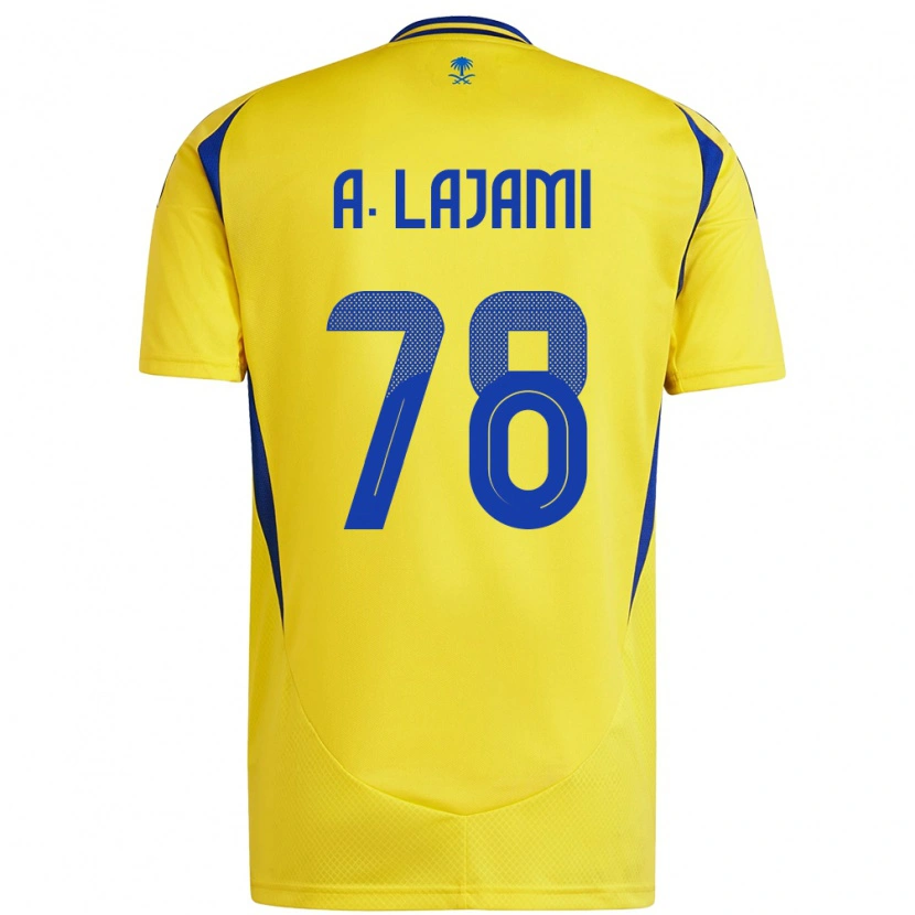 Danxen Heren Ali Lajami #78 Geel Blauw Thuisshirt Thuistenue 2024/25 T-Shirt