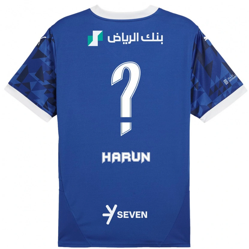 Danxen Heren Saud Harun #0 Donkerblauw Wit Thuisshirt Thuistenue 2024/25 T-Shirt