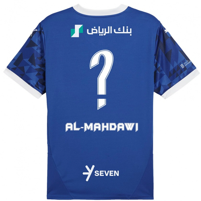 Danxen Heren Ali Al-Mahdawi #0 Donkerblauw Wit Thuisshirt Thuistenue 2024/25 T-Shirt