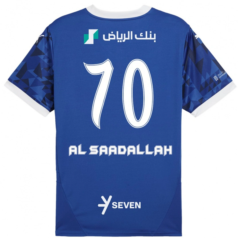 Danxen Heren Hessa Al-Saadallah #70 Donkerblauw Wit Thuisshirt Thuistenue 2024/25 T-Shirt