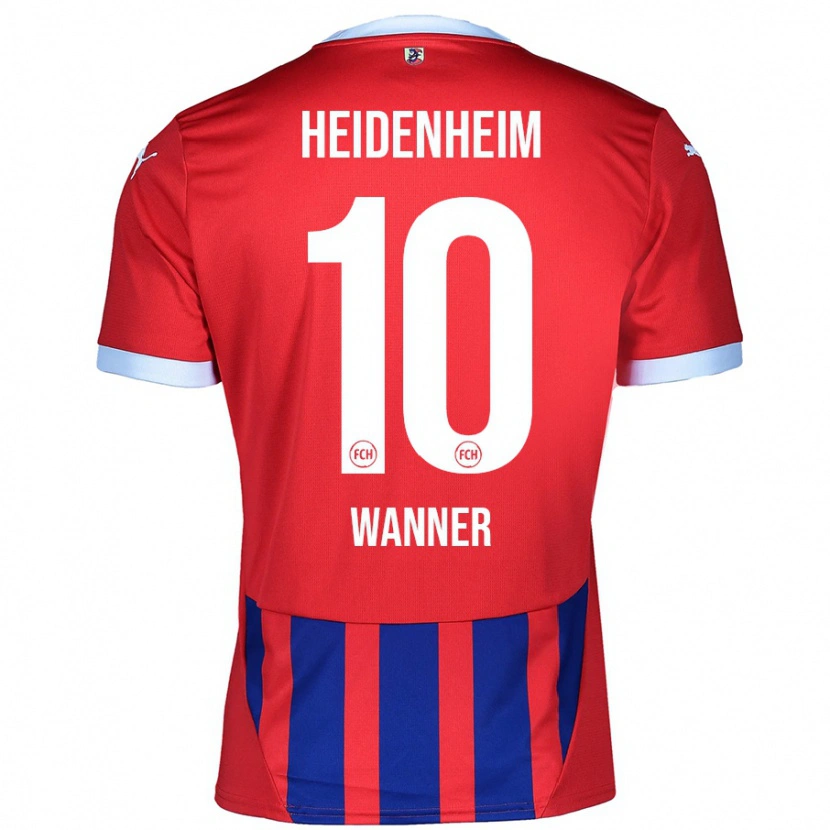 Danxen Heren Paul Wanner #10 Rood Blauw Thuisshirt Thuistenue 2024/25 T-Shirt