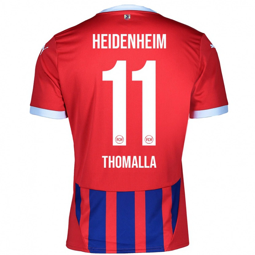 Danxen Heren Denis Thomalla #11 Rood Blauw Thuisshirt Thuistenue 2024/25 T-Shirt