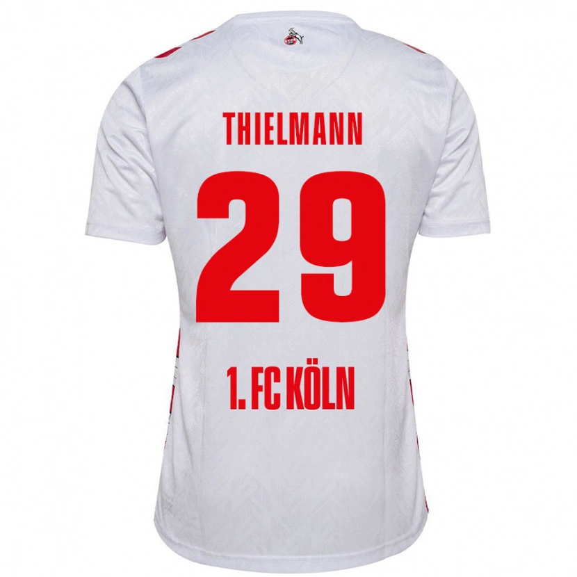 Danxen Heren Jan Thielmann #29 Wit Rood Thuisshirt Thuistenue 2024/25 T-Shirt