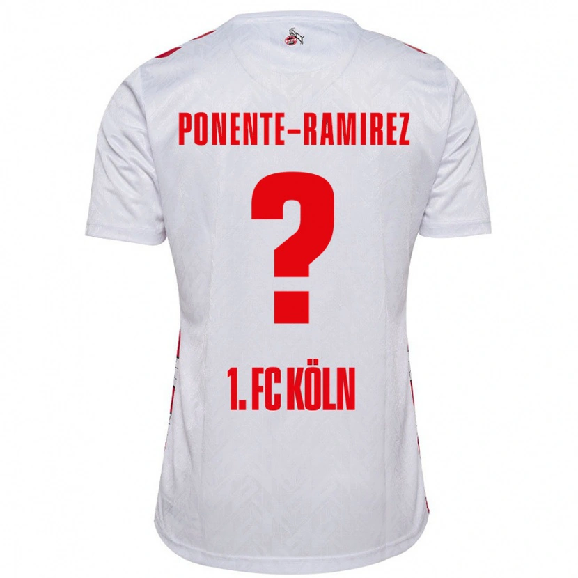 Danxen Heren Jason Ponente-Ramirez #0 Wit Rood Thuisshirt Thuistenue 2024/25 T-Shirt