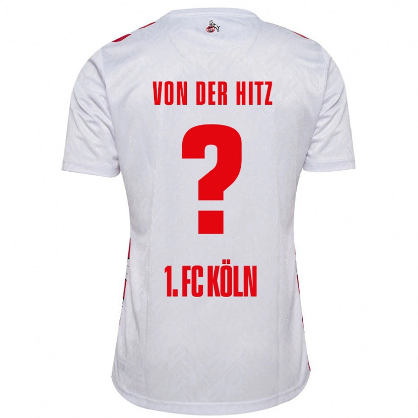 Danxen Heren Justin Von Der Hitz #0 Wit Rood Thuisshirt Thuistenue 2024/25 T-Shirt