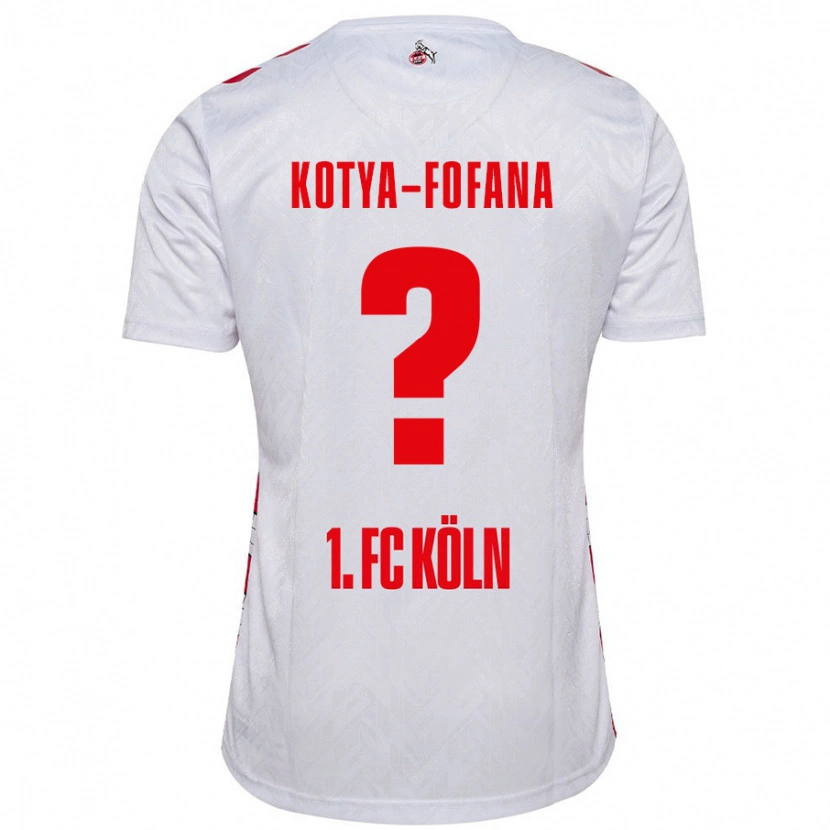 Danxen Heren Assad Kotya-Fofana #0 Wit Rood Thuisshirt Thuistenue 2024/25 T-Shirt