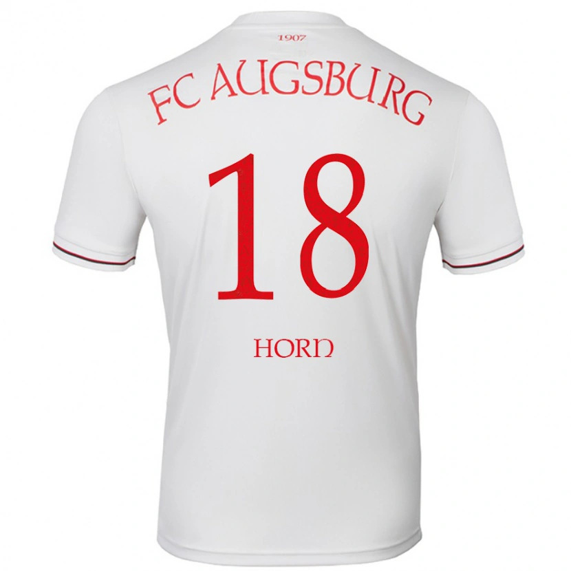 Danxen Heren Tobias Horn #18 Wit Thuisshirt Thuistenue 2024/25 T-Shirt