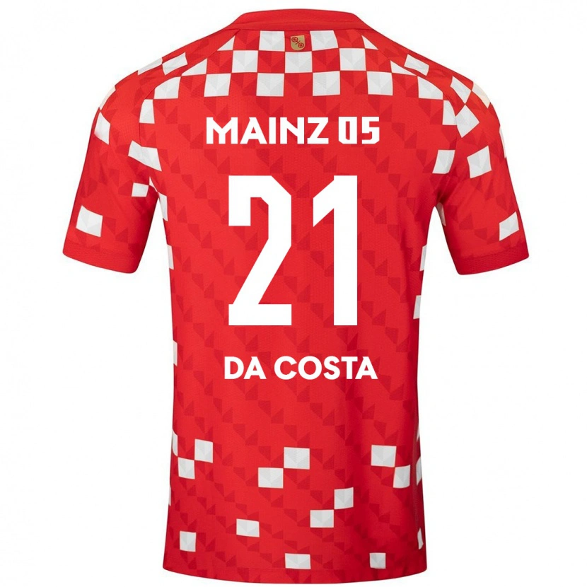 Danxen Heren Danny Da Costa #21 Wit Rood Thuisshirt Thuistenue 2024/25 T-Shirt