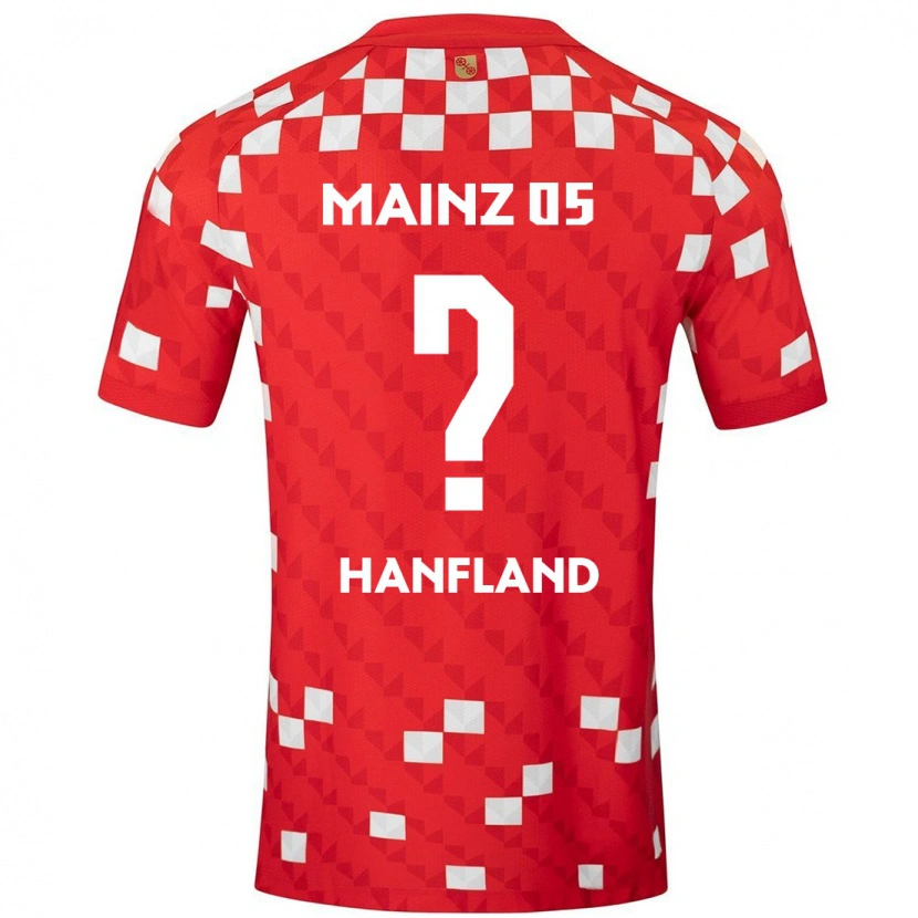 Danxen Heren Paul Hanfland #0 Wit Rood Thuisshirt Thuistenue 2024/25 T-Shirt