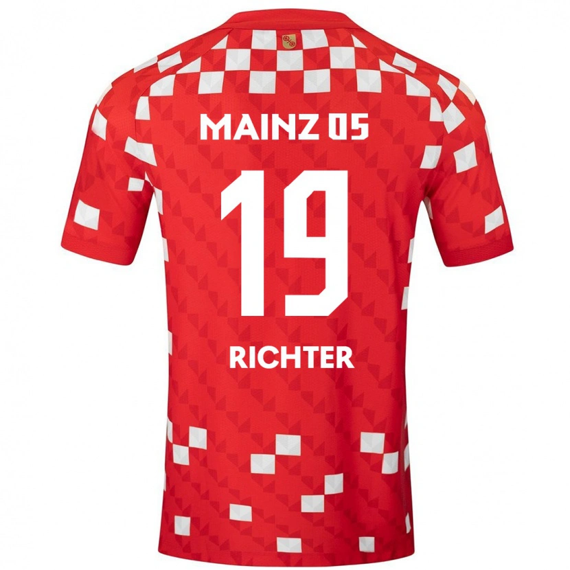 Danxen Heren Marc Richter #19 Wit Rood Thuisshirt Thuistenue 2024/25 T-Shirt