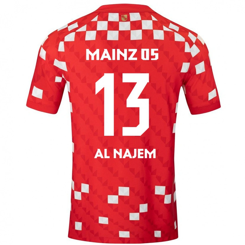 Danxen Heren Salma Al Najem #13 Wit Rood Thuisshirt Thuistenue 2024/25 T-Shirt