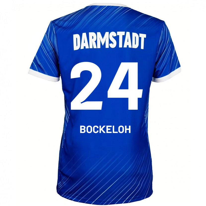 Danxen Heren Leonhard Bockeloh #24 Blauw Wit Thuisshirt Thuistenue 2024/25 T-Shirt