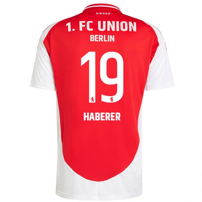 Danxen Heren Janik Haberer #19 Rood Wit Thuisshirt Thuistenue 2024/25 T-Shirt