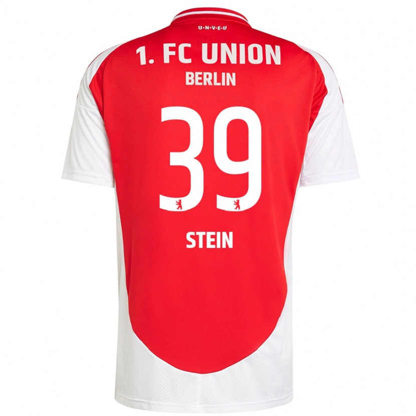 Danxen Heren Yannic Stein #39 Rood Wit Thuisshirt Thuistenue 2024/25 T-Shirt