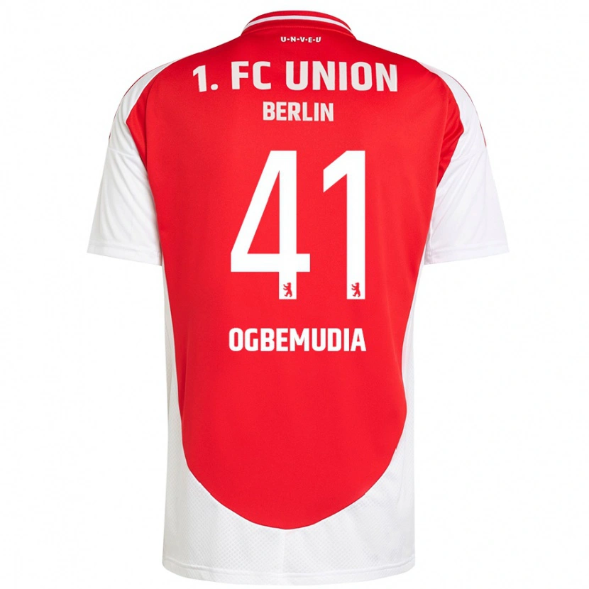 Danxen Heren Oluwaseun Ogbemudia #41 Rood Wit Thuisshirt Thuistenue 2024/25 T-Shirt