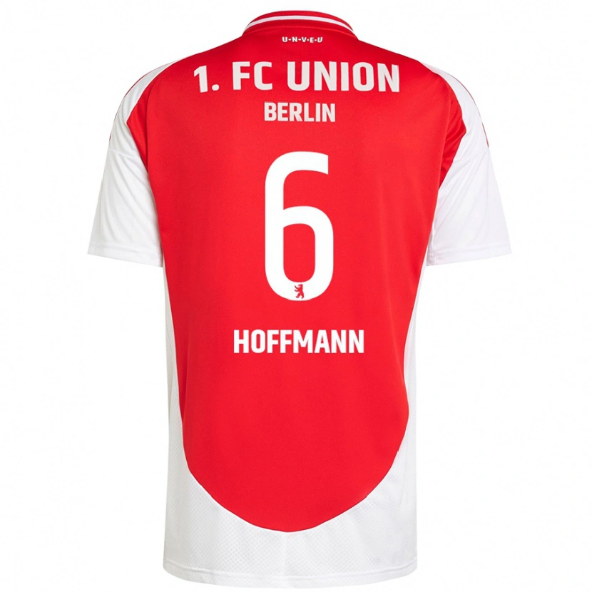 Danxen Heren Finn Hoffmann #6 Rood Wit Thuisshirt Thuistenue 2024/25 T-Shirt