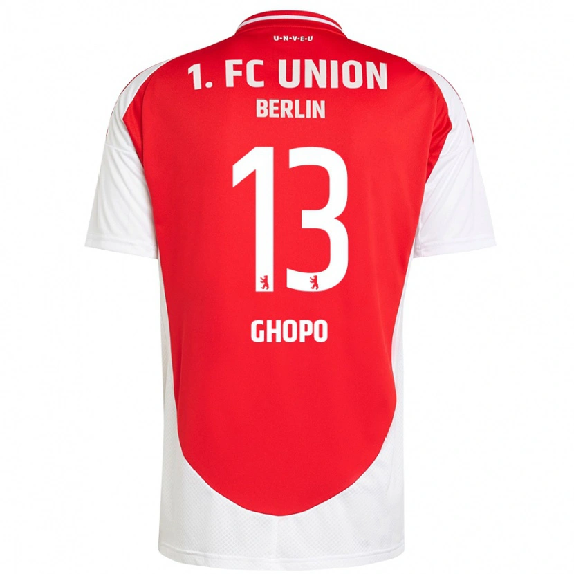 Danxen Heren Morel Ghopo #13 Rood Wit Thuisshirt Thuistenue 2024/25 T-Shirt