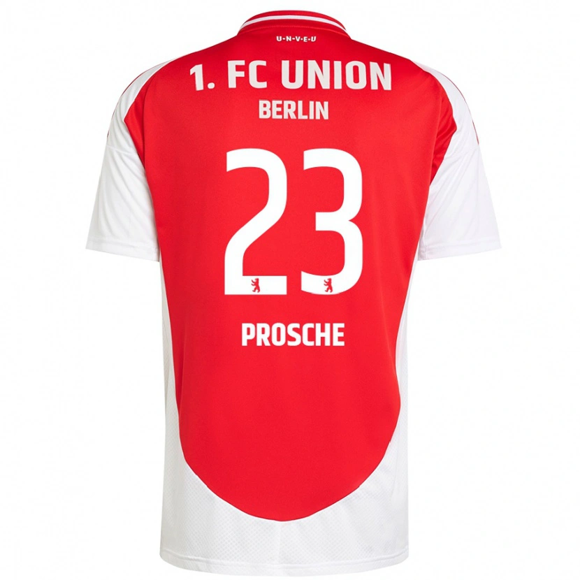 Danxen Heren Leon Prosche #23 Rood Wit Thuisshirt Thuistenue 2024/25 T-Shirt