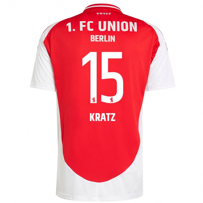 Danxen Heren Hannah Kratz #15 Rood Wit Thuisshirt Thuistenue 2024/25 T-Shirt