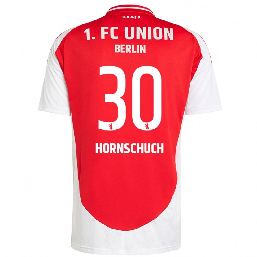 Danxen Heren Sarah Hornschuch #30 Rood Wit Thuisshirt Thuistenue 2024/25 T-Shirt