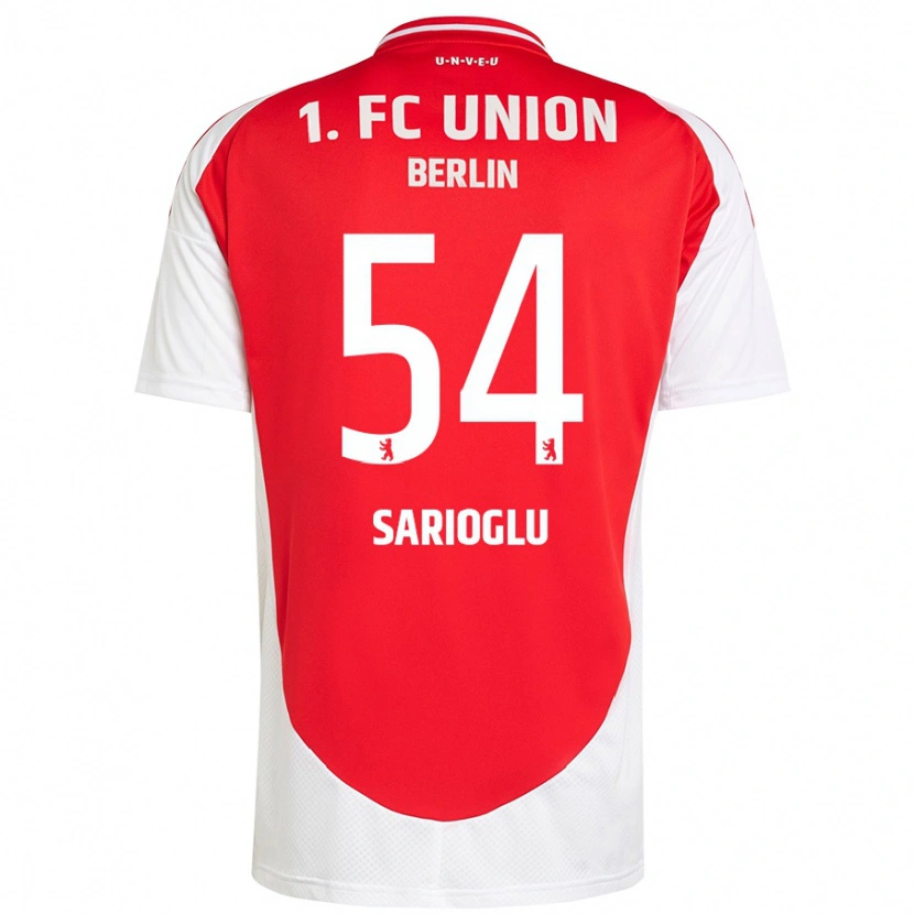 Danxen Heren Defne Sarıoğlu #54 Rood Wit Thuisshirt Thuistenue 2024/25 T-Shirt