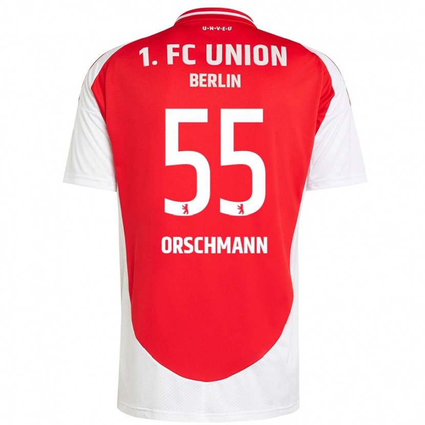 Danxen Heren Katja Orschmann #55 Rood Wit Thuisshirt Thuistenue 2024/25 T-Shirt