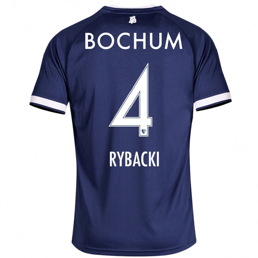 Danxen Heren Pia Rybacki #4 Donkerblauw Thuisshirt Thuistenue 2024/25 T-Shirt