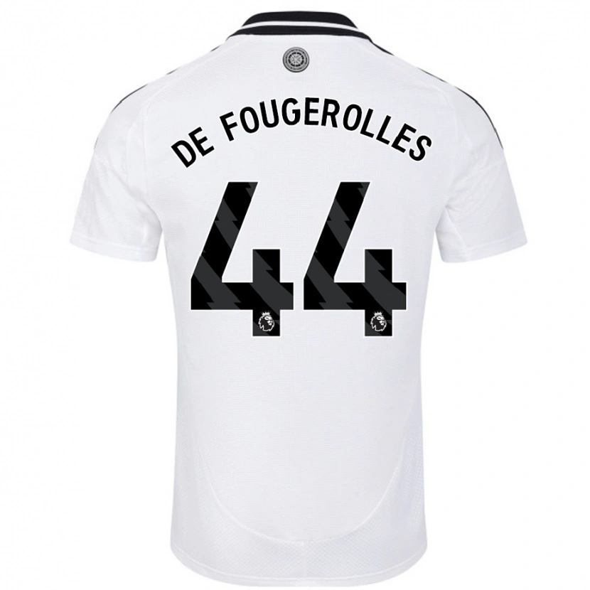 Danxen Heren Luc De Fougerolles #44 Wit Thuisshirt Thuistenue 2024/25 T-Shirt