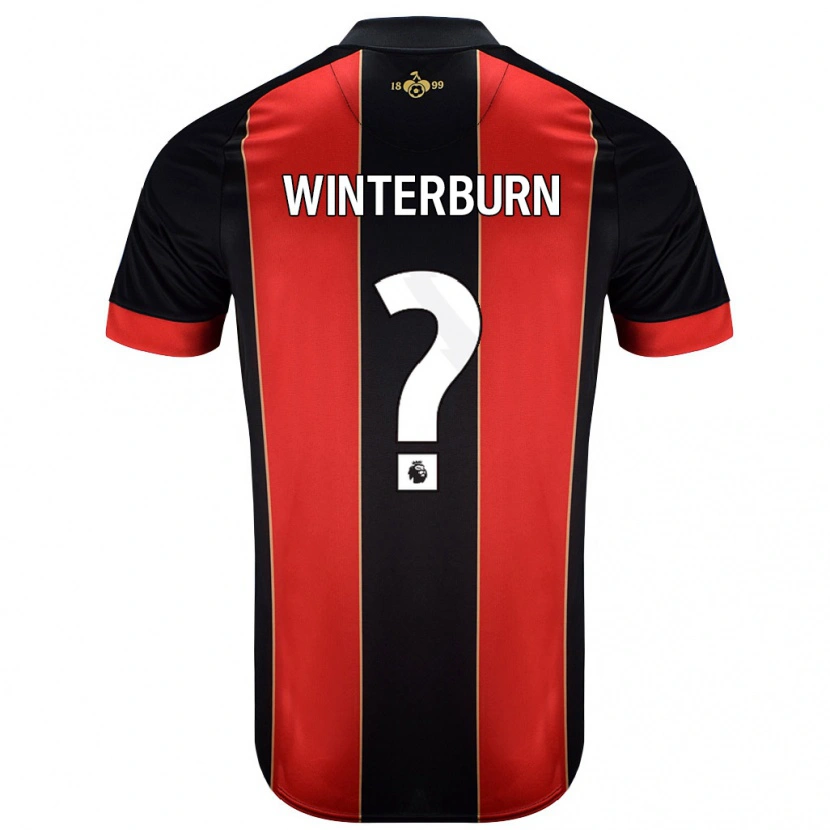 Danxen Heren Ben Winterburn #0 Rood Zwart Thuisshirt Thuistenue 2024/25 T-Shirt