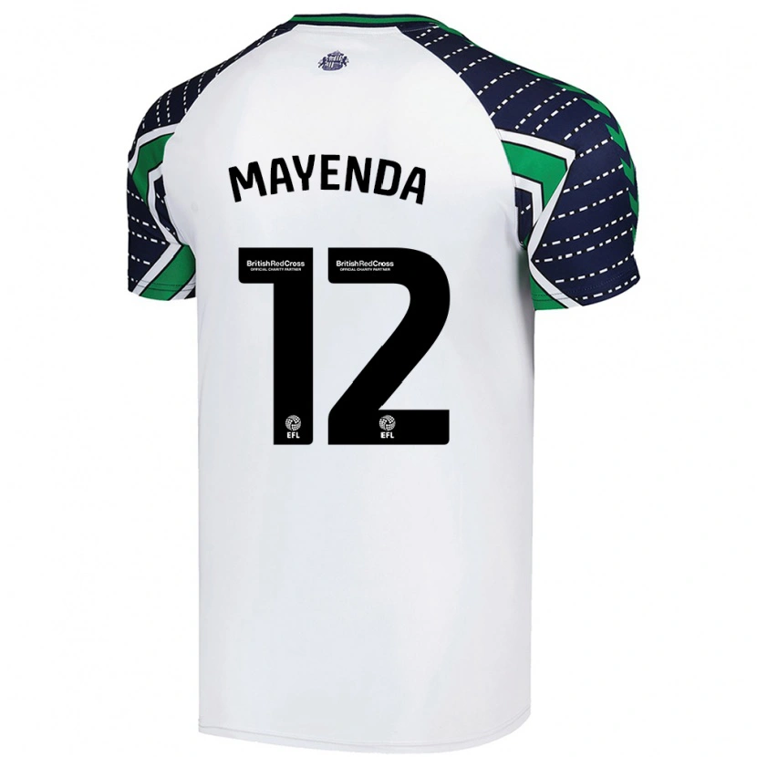 Danxen Heren Eliezer Mayenda #12 Wit Uitshirt Uittenue 2024/25 T-Shirt