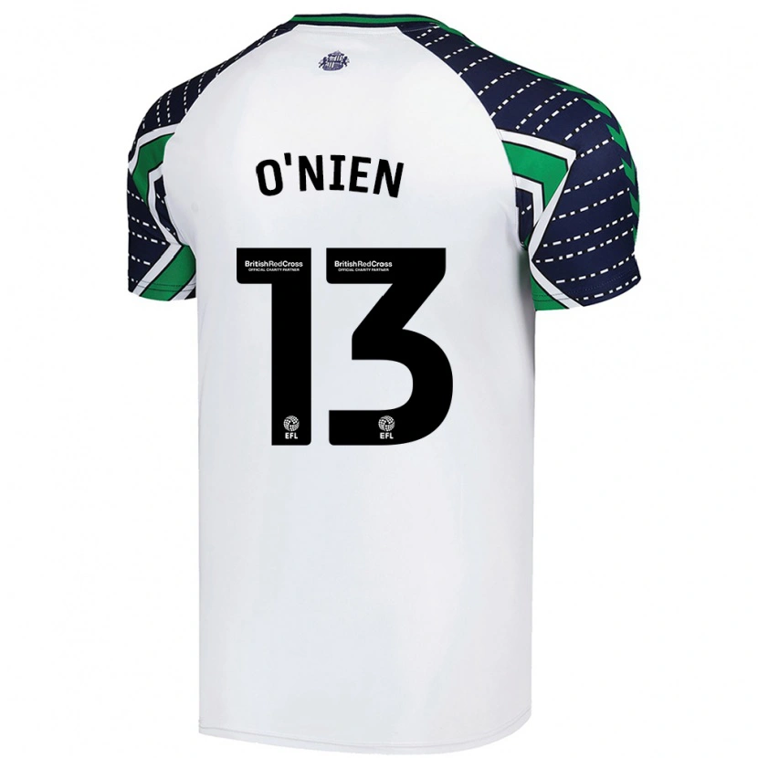 Danxen Heren Luke O'nien #13 Wit Uitshirt Uittenue 2024/25 T-Shirt