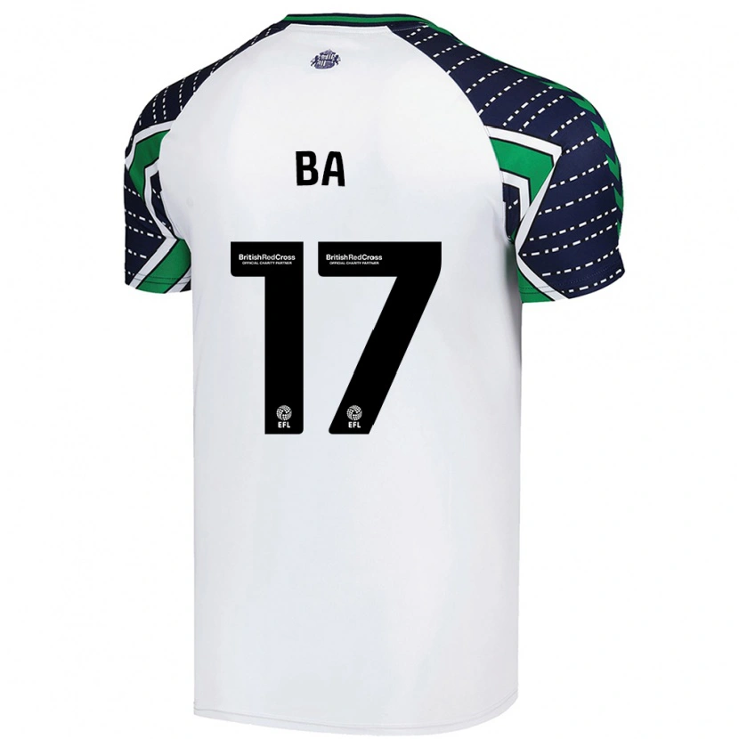 Danxen Heren Abdoullah Ba #17 Wit Uitshirt Uittenue 2024/25 T-Shirt