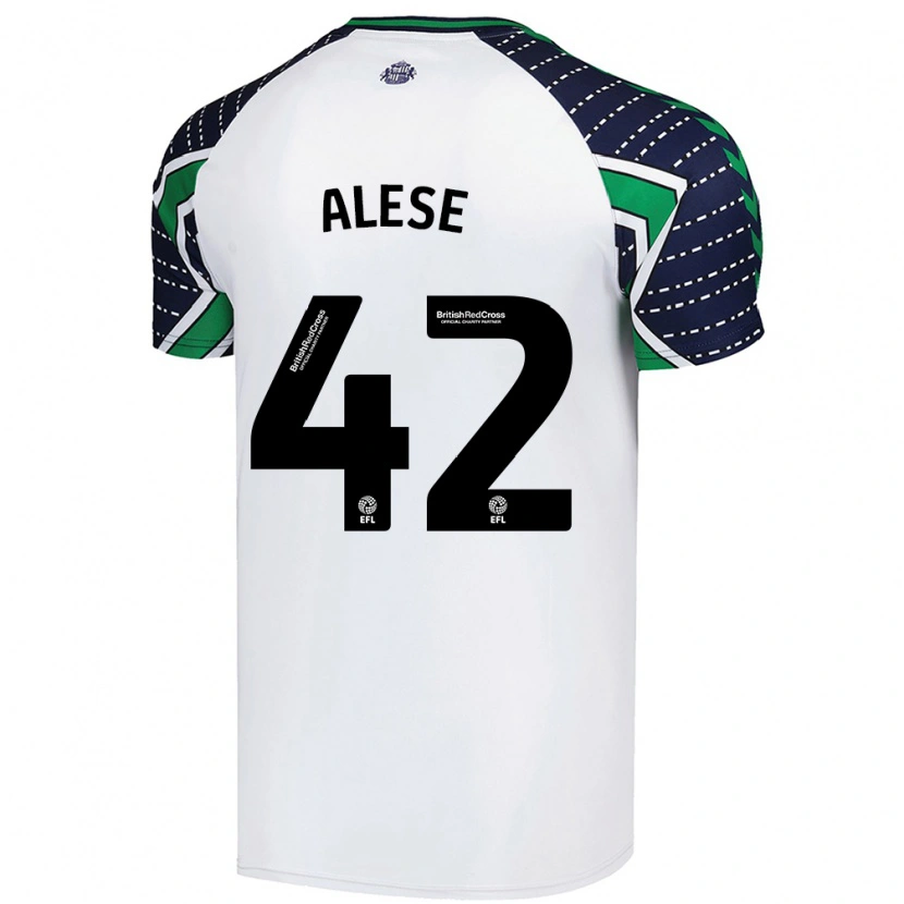 Danxen Heren Aji Alese #42 Wit Uitshirt Uittenue 2024/25 T-Shirt