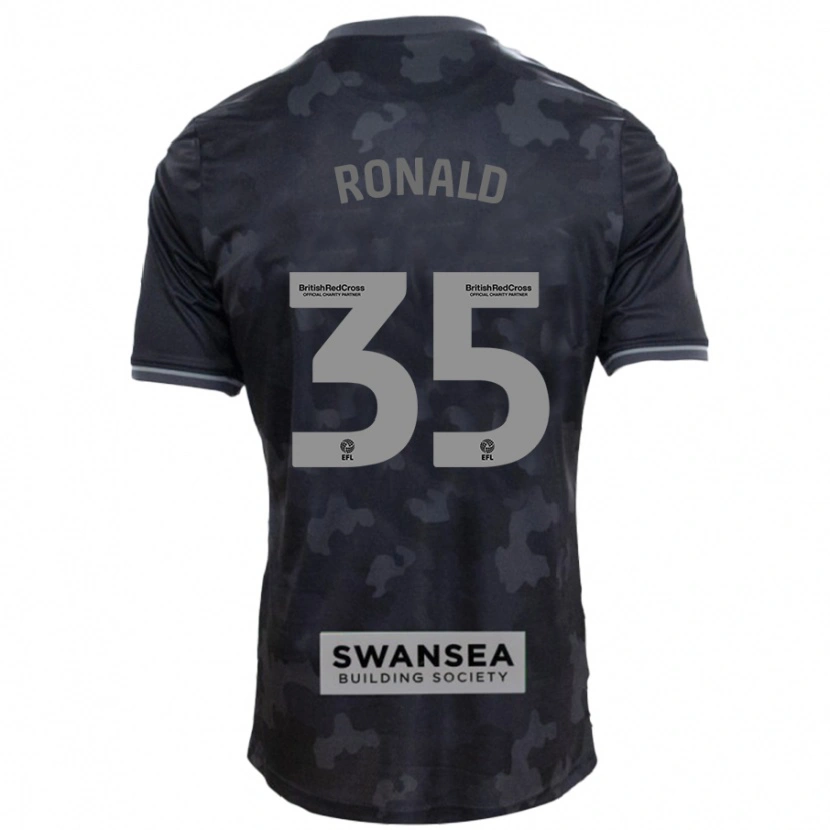 Danxen Heren Ronald #35 Zwart Uitshirt Uittenue 2024/25 T-Shirt