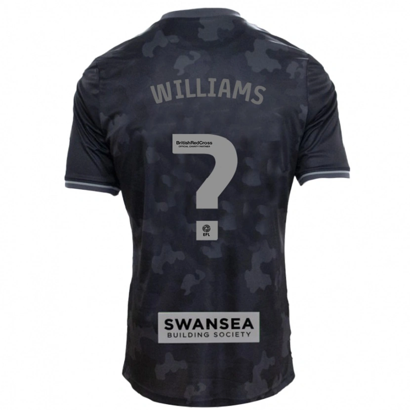 Danxen Heren Osian Williams #0 Zwart Uitshirt Uittenue 2024/25 T-Shirt