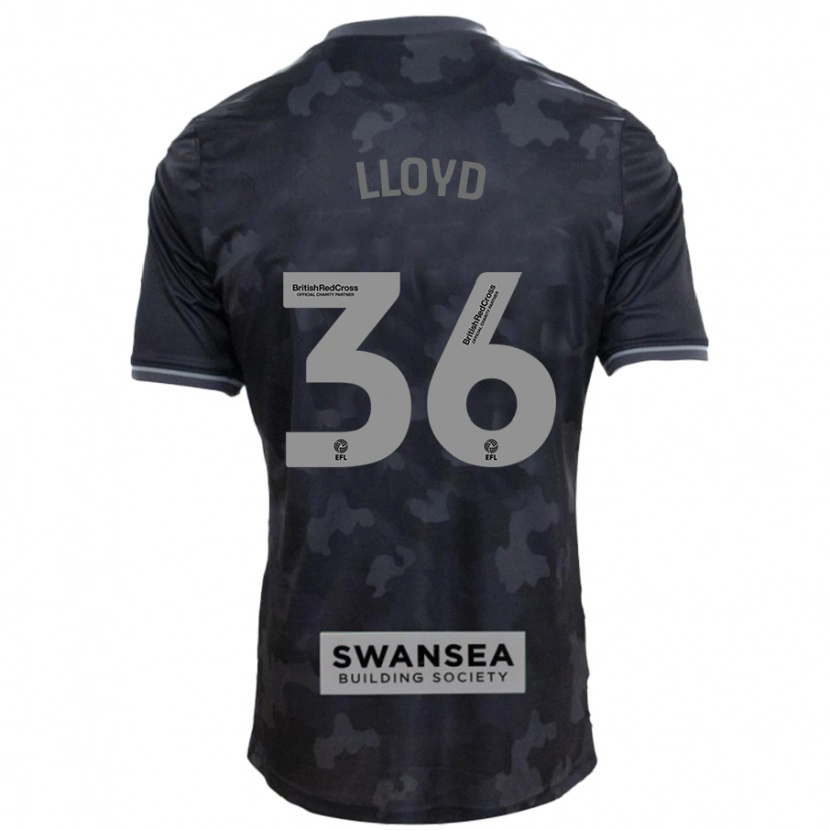 Danxen Heren Ben Lloyd #36 Zwart Uitshirt Uittenue 2024/25 T-Shirt