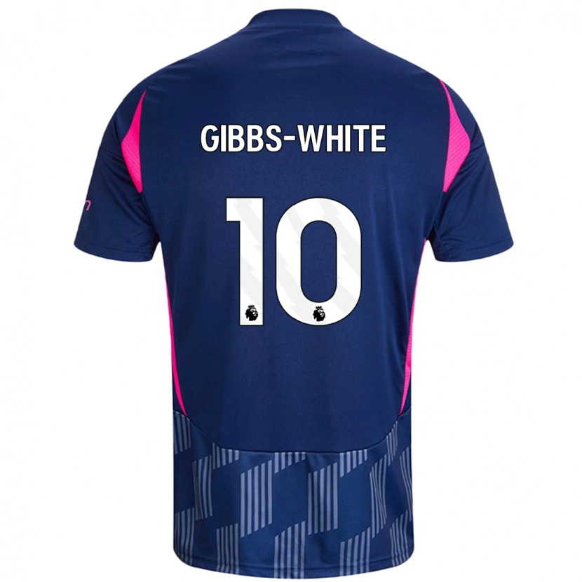 Danxen Heren Morgan Gibbs-White #10 Koningsblauw Roze Uitshirt Uittenue 2024/25 T-Shirt