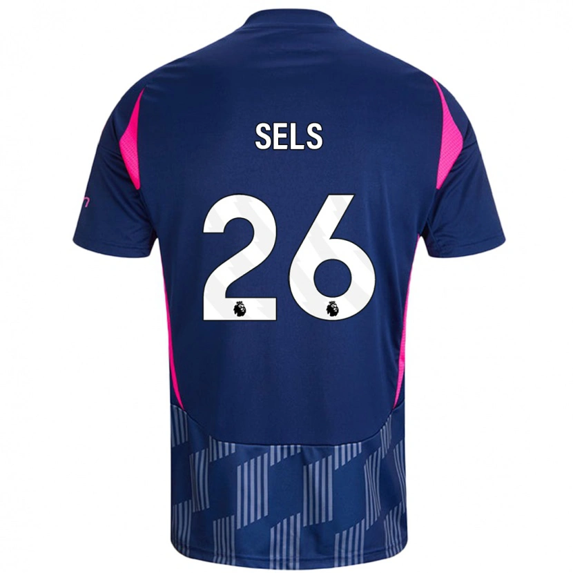 Danxen Heren Matz Sels #26 Koningsblauw Roze Uitshirt Uittenue 2024/25 T-Shirt