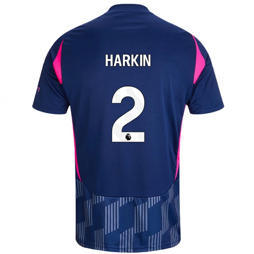 Danxen Heren Lyndsey Harkin #2 Koningsblauw Roze Uitshirt Uittenue 2024/25 T-Shirt