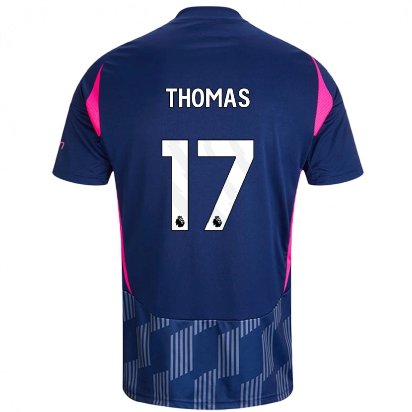 Danxen Heren Freya Thomas #17 Koningsblauw Roze Uitshirt Uittenue 2024/25 T-Shirt