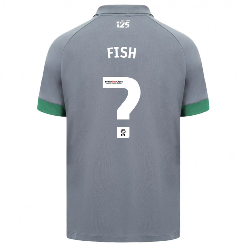 Danxen Heren Will Fish #0 Donkergrijs Uitshirt Uittenue 2024/25 T-Shirt