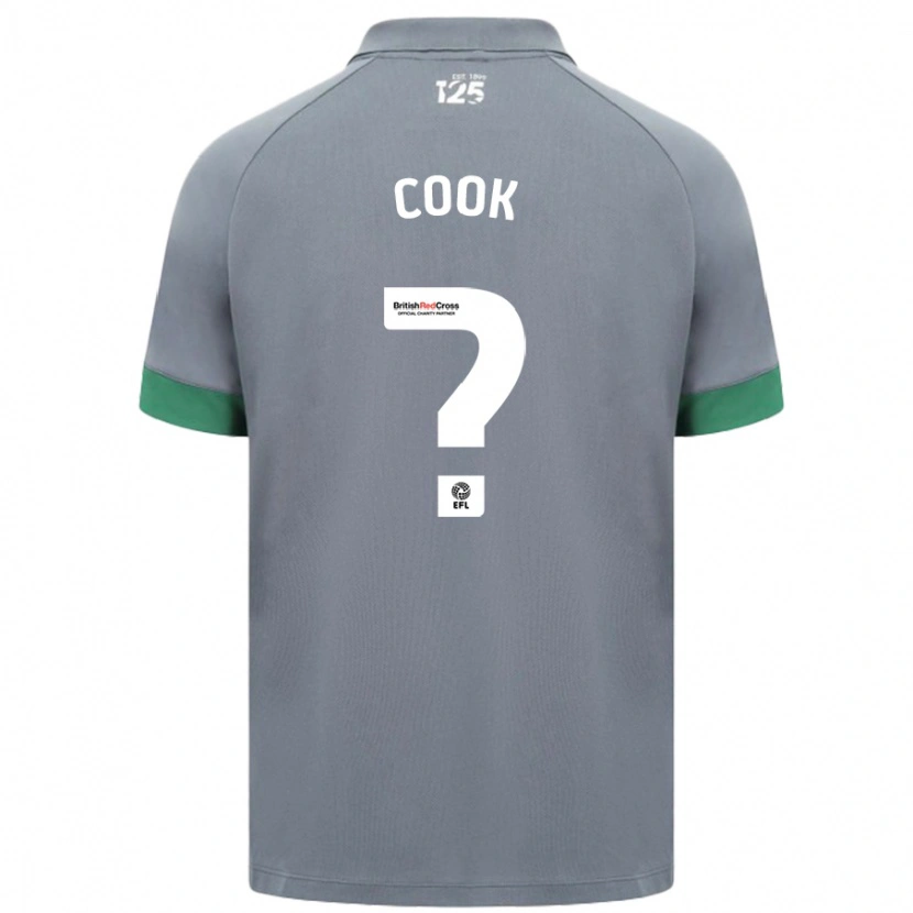 Danxen Heren Freddie Cook #0 Donkergrijs Uitshirt Uittenue 2024/25 T-Shirt