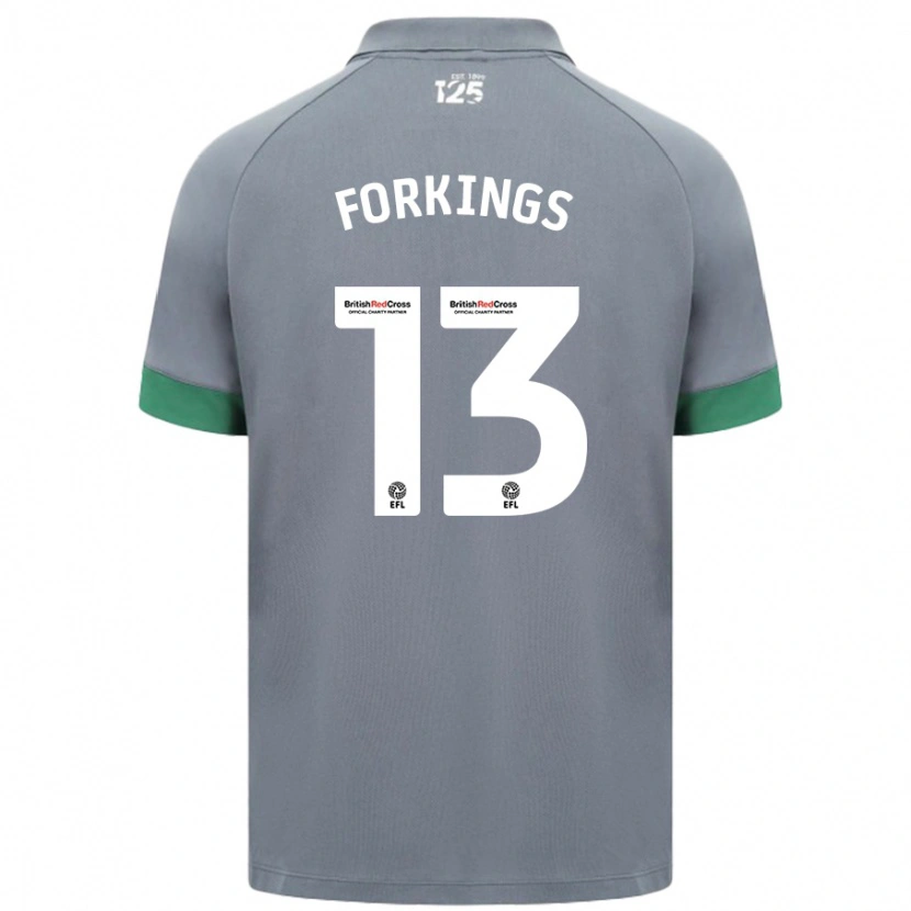 Danxen Heren Amelia Forkings #13 Donkergrijs Uitshirt Uittenue 2024/25 T-Shirt