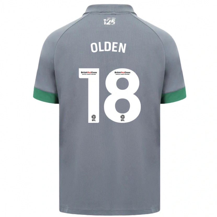 Danxen Heren Mackenzie Olden #18 Donkergrijs Uitshirt Uittenue 2024/25 T-Shirt